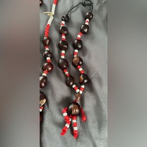 Lot of Handmade Ohio State Buckeye Necklaces